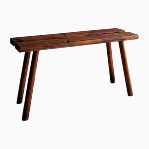 Banco vintage de madera, años 60