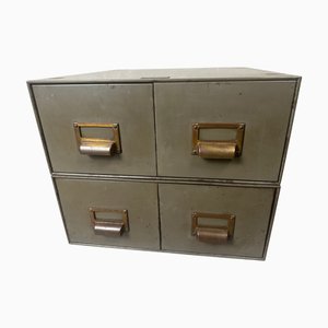 Vintage Industrial Chests of Drawers, Set of 2