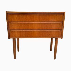 Mid-Century Scandinavian Teak Veneer Chest of Drawers, 1960s