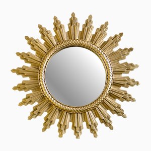 Italian Golden Sun Mirror, 1970s