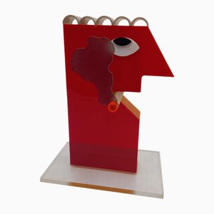 Fortunato Depero for Area Studio, Lucky Smoker, 1980s, Plastic Sculpture