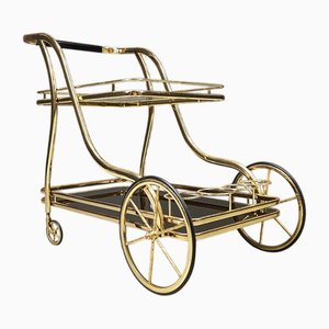 Neoklassischer Vintage Getränkewagen aus Messing, 1970er