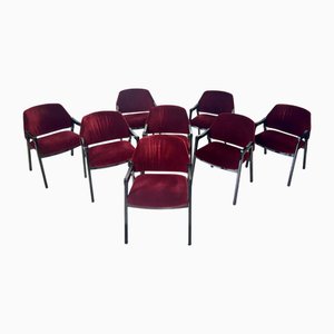 Mod. 814 Armchairs by Ico Parisi for Cassina, 1961, Set of 8