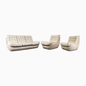 Space Age Atlantis Living Room Set, Former Czechoslovakia, 1970s, Set of 3