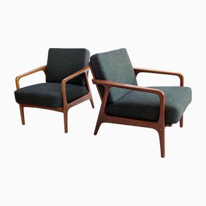 Mid-Century Forest Green Armchair, 1960s