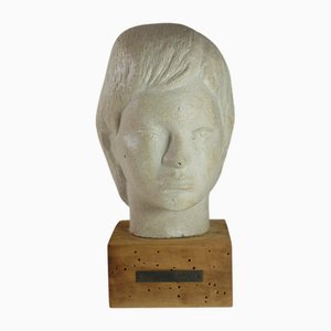 Sculpture Tête par Giuseppe Ursi pour Litoceramica Piccinelli, 1930s