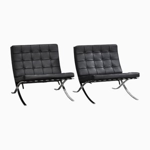 Set of Barcelona Armchairs by Mies Van Der Rohe for Kubikoff, 1990s