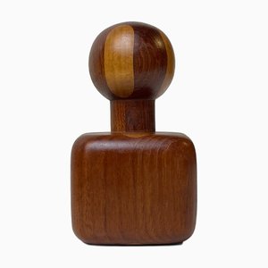 Modern Organic Pepper Mill in Teak & Beech by Birgit Krogh for Nissen, 1960s