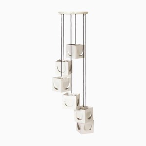 Scandinavian Cube Pendant Lamp by Shogo Suzuki for Orno Stockmann, 1960s