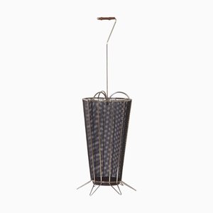 Mid-Century Umbrella Stand in Metal & Chrome, 1950s