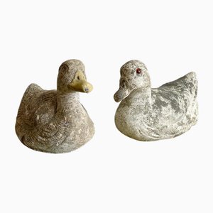 Stone Ducks, 1800s, Set of 2