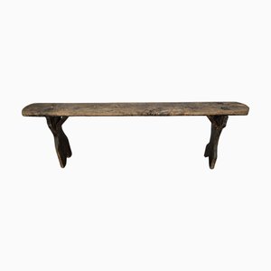 Panca rustica in legno, Italia, fine XIX secolo