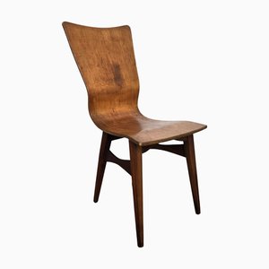 Fauteuil d'Appoint Mid-Century Moderne en Bois de Noyer, Italie, 1960s