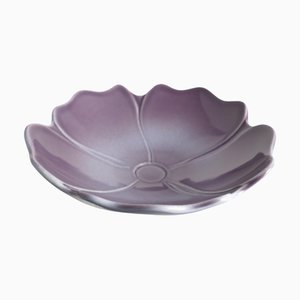 Cuenco en violeta de gres de Margareta Hennix para Gustavsberg Studio, años 70