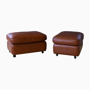 Set of Poufs by Tito Agnoli for Frau, Italy, 1970s