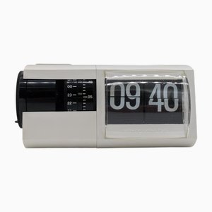 White Cifra 2 Tag Clock from Solari Udine, 1966