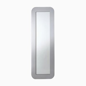 Miroir en pied Mirolunga avec cadre en acier attribué à Giuliana Gramigna, Italie, 1970