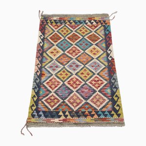 Alfombra Kilim vintage de lana afgana, años 80