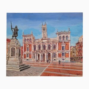 José A. Herrero, Plaza Mayor de Valladolid, 2024, Acrylic on Canvas