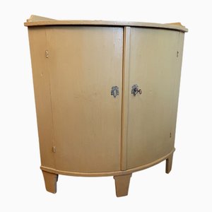 Dutch Corner Cupboard with Convex Doors, 1870s