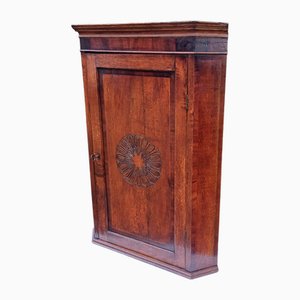 Large Victorian Oak Corner Cupboard