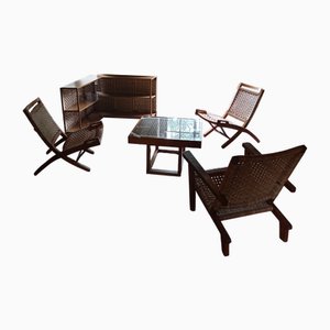 Juego de salón mexicano Mid-Century moderno de Michael Van Beuren. Juego de 5