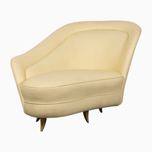 Wooden Chaise Lounge attributed to Gio Ponti, 1950s