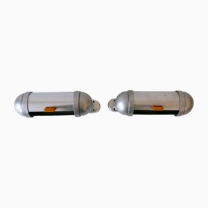 Streamline Submarine Cabinet Sconces from König, Germany, 1940s, Set of 2
