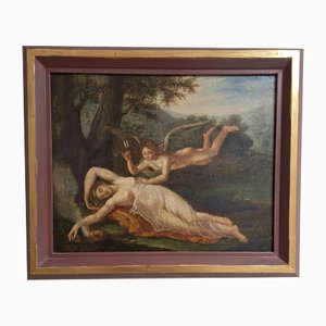 Venus and Cupid, 1800s, Oil on Canvas & Plywood