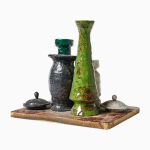 Arnaldo Miniati, Morandi Allegorie Skulptur, 1971, Keramik