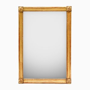 Miroir Rectangulaire Style Louis XVI avec Coins Fleuris, 19ème Siècle