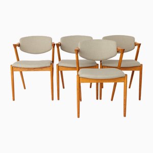 Sillas vintage de Kai Kristiansen para Schou Andersen Møbelfabrik, años 60. Juego de 4