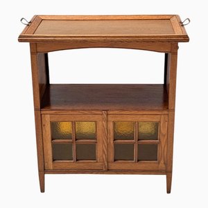 Arts and Crafts Art Nouveau Cabinet with Serving Tray, 1900s