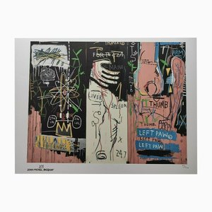 After Jean Michel Basquiat, Left Paw, Print, 1980s