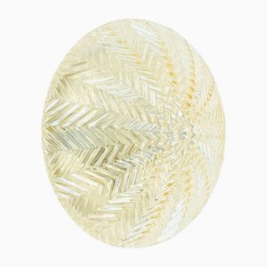 Geometrische Bernsteinfarbene Wandlampe oder Einbauleuchte von Limburg, Deutschland, 1970er