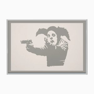 Banksy, Clown Skateboard Lick Shot, 2024, Print