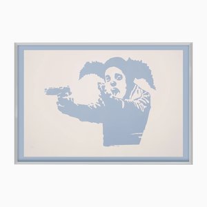 Banksy, Clown Skateboard Lick Shot, 2024, Print