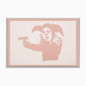 Banksy, Clown Skateboard Lick Shot, 2024, Print