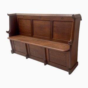Art Deco Amsterdamse School 3-Seat Bench by Willem Penaat, 1920s