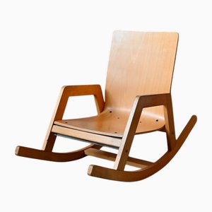 Sedia a dondolo da bambino di Wehrfritz, Scandinavia, anni '80