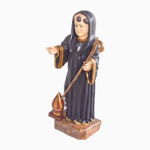Scultura in legno di San Benedetto, fine XIX secolo