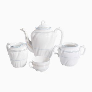 Tea Set in Portuguese Porcelain from Vista Alegre, 1920, Set of 4
