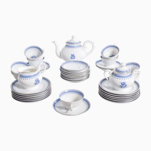 Tea Set in Portuguese Porcelain from Vista Alegre, 1920, Set of 38