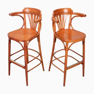 Set of Vintage Bar Stools from TON, 1980