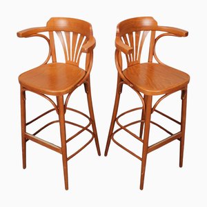 Set of Vintage Bar Stools from TON, 1980