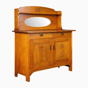 Jugendstil Sideboard mit Spiegelaufsatz