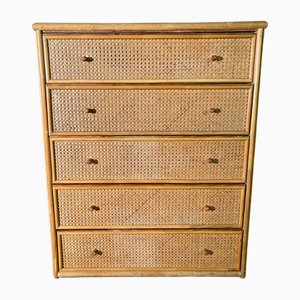 Cane Chest of Drawers