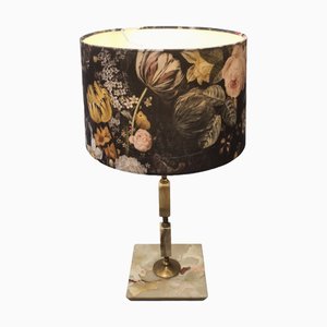 Lampe de Bureau Vintage en Onyx et Laiton, 1960s
