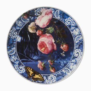 Wall Plate in Porcelain by Heinen delfts blauw