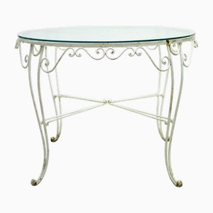 Mesa de jardín redonda, años 50
